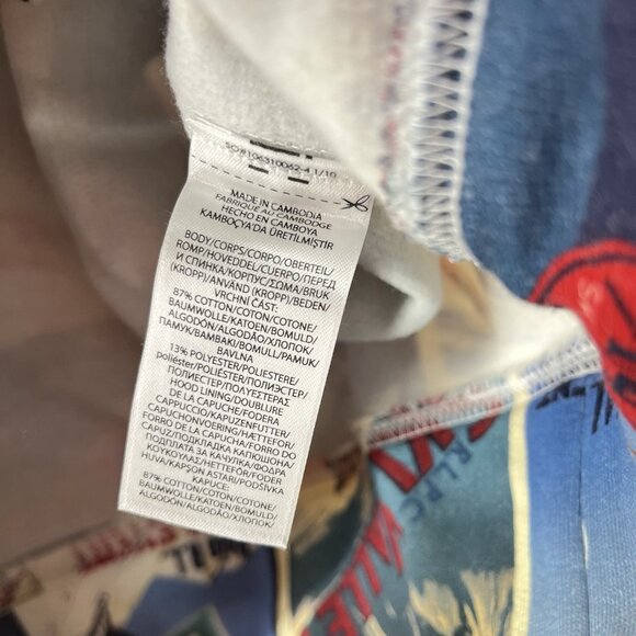 Polo Ralph Lauren Men's Patchwork-Ski-Print Fleece Pullover Hoodie Size Medium - Picture 7 of 8